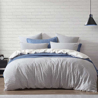 Flo Fog Quilt Cover Set by Logan and Mason Platinum