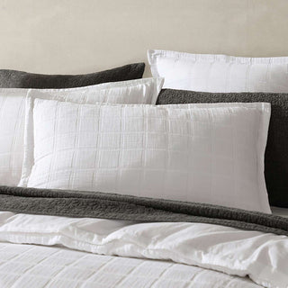 Sierra White Quilt Cover Set by Logan and Mason Platinum