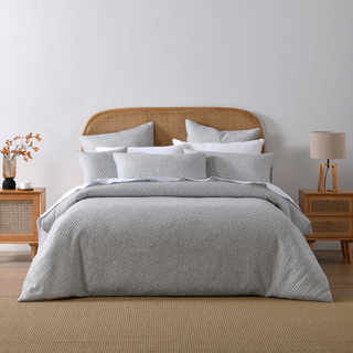 Pesaro Grey Quilt Cover Set By Bianca