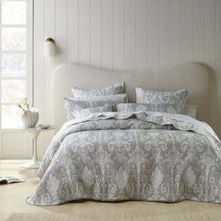 Olivia Grey Coverlet Set By Bianca