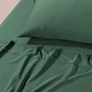 Rosebank 500tc Bamboo/Cotton Sateen Mega Sheet Sets FOREST GREEN by Bianca