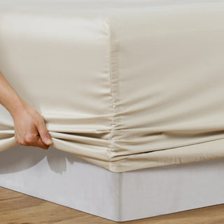 Rosebank 500tc Bamboo/Cotton Sateen Mega Sheet Sets SAND by Bianca