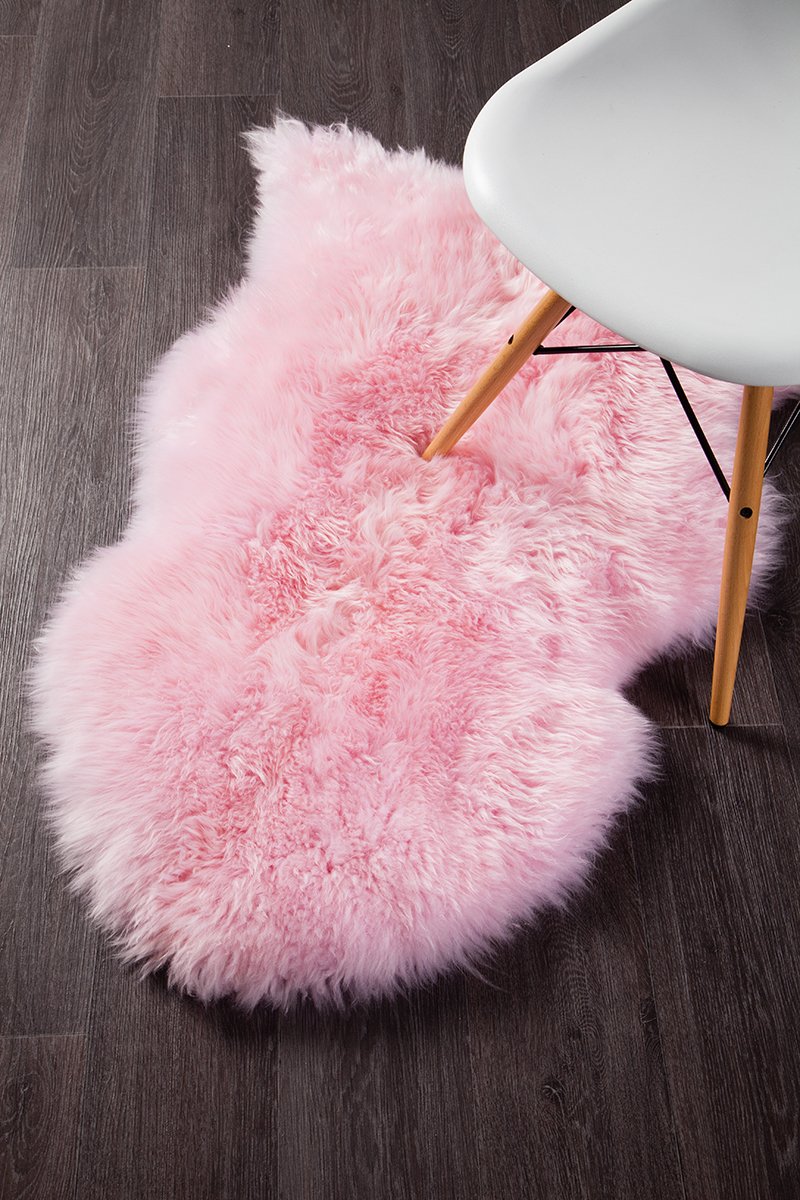 Natural New Zealand Sheep Skin Rug (Blush) by Rug Culture | Planet Linen