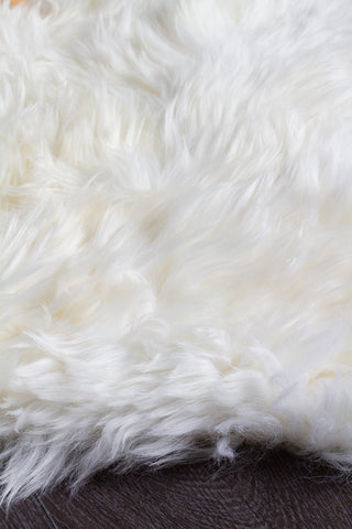 Natural New Zealand Sheep Skin Rug (White) by Rug Culture