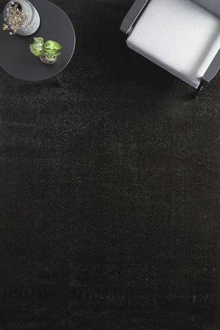 Sienna Rectangle Rug (Black) by Rug Culture