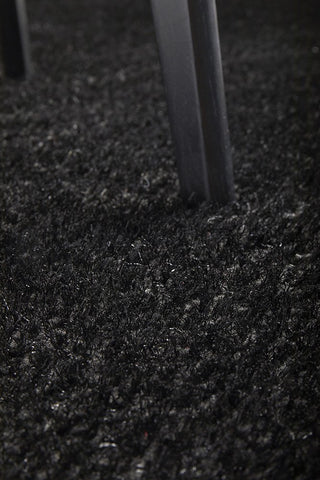 Sienna Rectangle Rug (Black) by Rug Culture