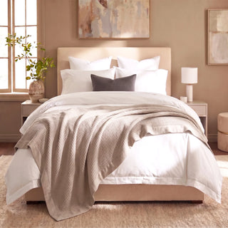 Brooklyn Cotton Waffle Blanket SAND By Renee Taylor