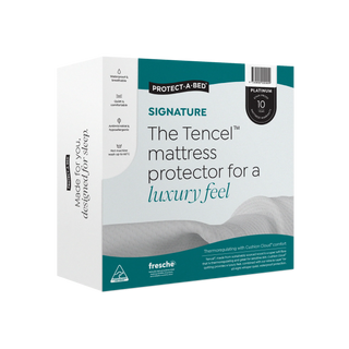 Signature Tencel™ Jacquard Fitted Waterproof Mattress Protector by Protect-A-Bed