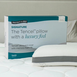 Signature Tencel™ Jacquard Memory Foam Pillows by Protect-A-Bed