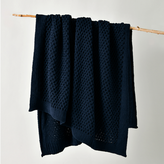 Sofala Chenille Indigo Throw Rug by Bianca