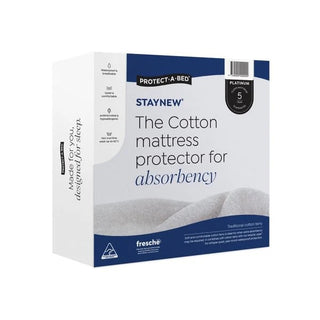 Staynew Cotton Terry Fitted Waterproof Mattress Protector by Protect-A-Bed