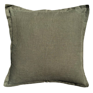 Stockhom Olive Square Filled Cushion 50 x 50cm by Zaab