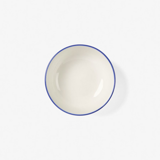 Sunnie Blue Rim 12-Piece Dinner Set by Hottie