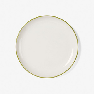 Sunnie Green Rim 12-Piece Dinner Set by Hottie