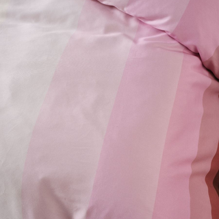 Sunrise Stripe Bubblegum Cover Set by Linen House
