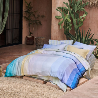 Sunrise Stripe Clearwater Cover Set by Linen House