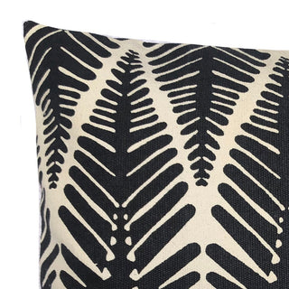 Trapeze Black Square Filled Cushion 50 x 50cm by Zaab