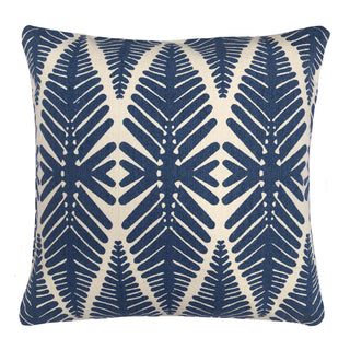 Trapeze Navy Square Filled Cushion 50 x 50cm by Zaab