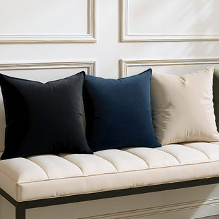 Vaucluse Black Indoor Filled Cushion by Zaab