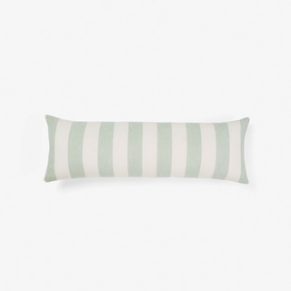 Vintage Stripe Jade Cushion 30x90cm by Linen House
