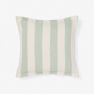 Vintage Stripe Jade Cushion by Linen House