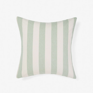 Vintage Stripe Jade European Pillowcase by Linen House