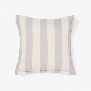 Vintage Stripe Lavender Square Cushion by Linen House