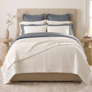 Brooklyn Cotton Waffle Blanket WHITE By Renee Taylor