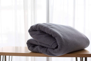 Australian Made Wool Twill Grey Blankets by Bambi