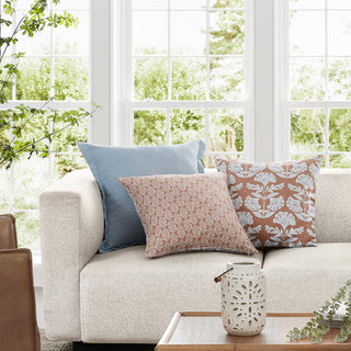 Stockhom Blue Square Filled Cushion 50 x 50cm by Zaab