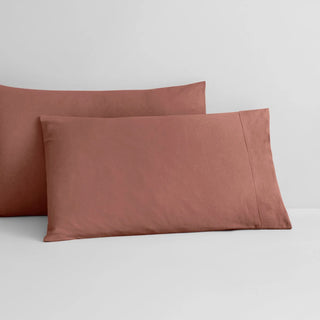 Abbotson Raisin Linen Standard Pillowcase Pair by Sheridan