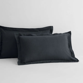 Abbotson Carbon Linen Tailored Pillowcase Pair by Sheridan