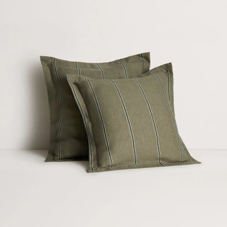 Abbotson Linen Stripe THYME European Pillowcase by Sheridan