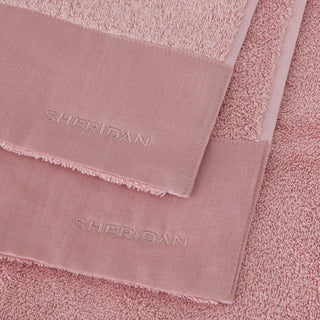 Abbotson Linen Bath Towel Set CHERRY by Sheridan