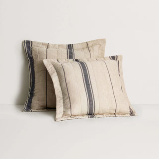 Abbotson Linen Flax Wide Ticking Stripe European Sham by Sheridan