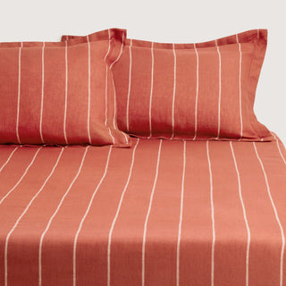 Abbotson Linen Stripe RELISH Fitted Sheet by Sheridan
