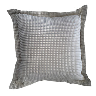Ascot Linen Square Filled Cushion by Logan and Mason Platinum