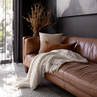Asha White Throw Rug by Bambury