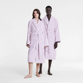 AVEN Australian Cotton Bath Robe LILAC STRIPE by Sheridan