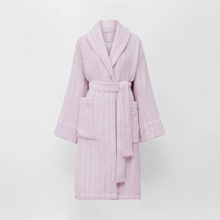 AVEN Australian Cotton Bath Robe LILAC STRIPE by Sheridan