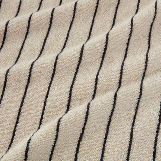 AVEN Australian Cotton Bath Robe LIMESTONE STRIPE by Sheridan