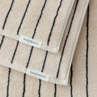 Aven Stripe Australian Cotton Towel Collection by Sheridan LIMESTONE