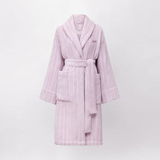 AVEN Australian Cotton MUM Bath Robe LILAC STRIPE by Sheridan