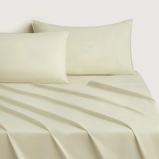 Bayley Percale SHEET SET Soft Green by Sheridan