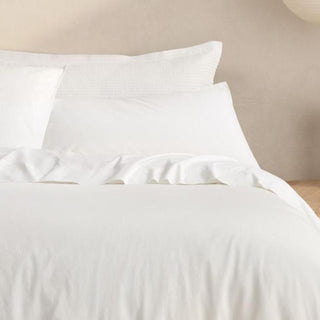 Bayley White Tailored European Pillowcase Pair by Sheridan