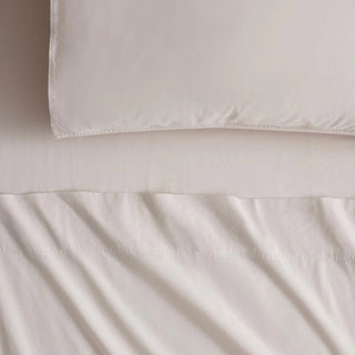 Bayley Percale FITTED SHEET Pebble by Sheridan