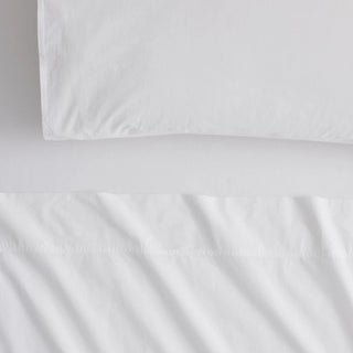 Bayley Percale SHEET SET White by Sheridan