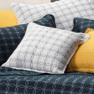 Clarence White Cushion by Bianca