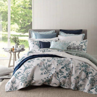 Carnation Jade European Pillowcase by Florence Broadhurst