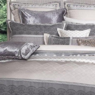 Chantilly Silver Pillowcase Pair  by Private Collection